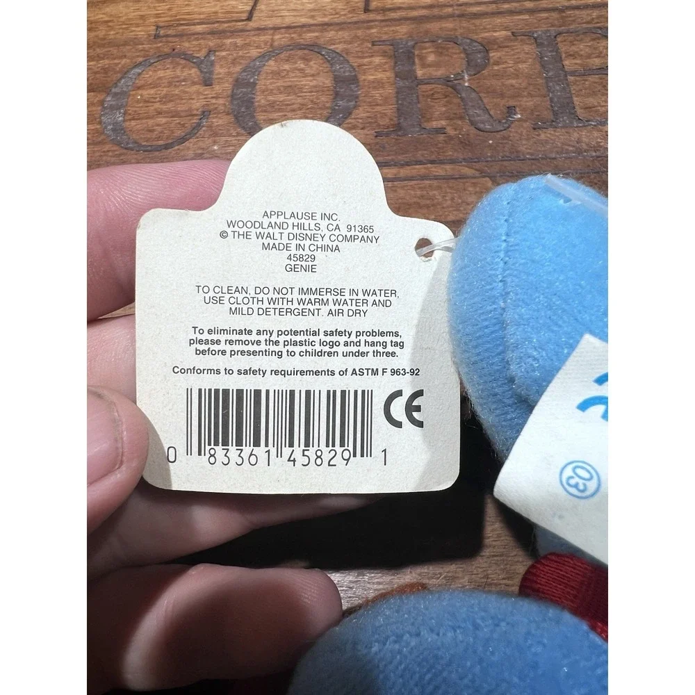 Disney/applause Small Aladdin Genie‎ Vinyl/plush Approx 5 Inches